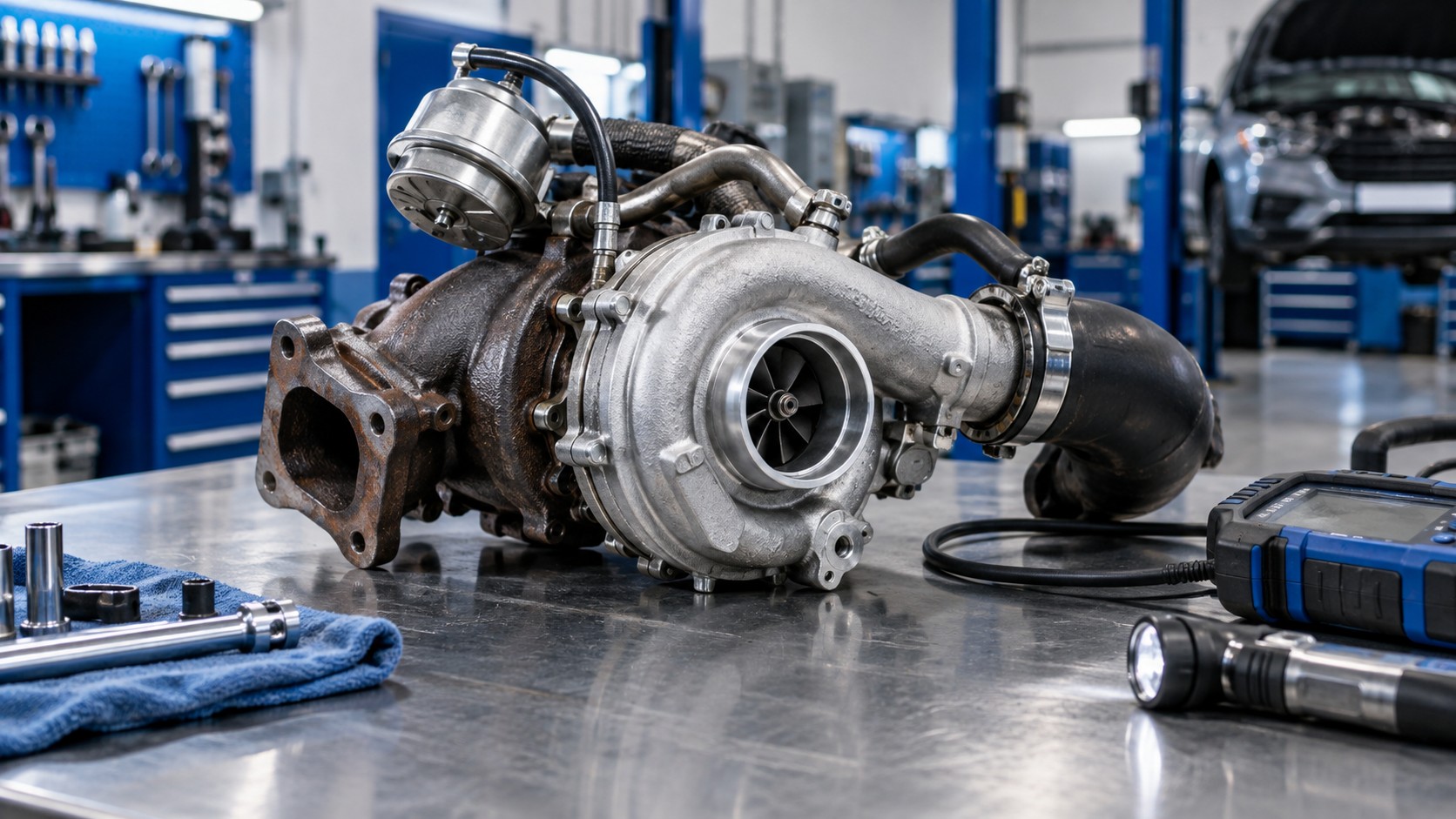 Reparación de turbo diésel: detalle para orientar la revisión