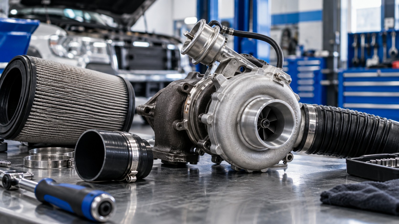 Turbo para 4x4 diésel: vista técnica del sistema
