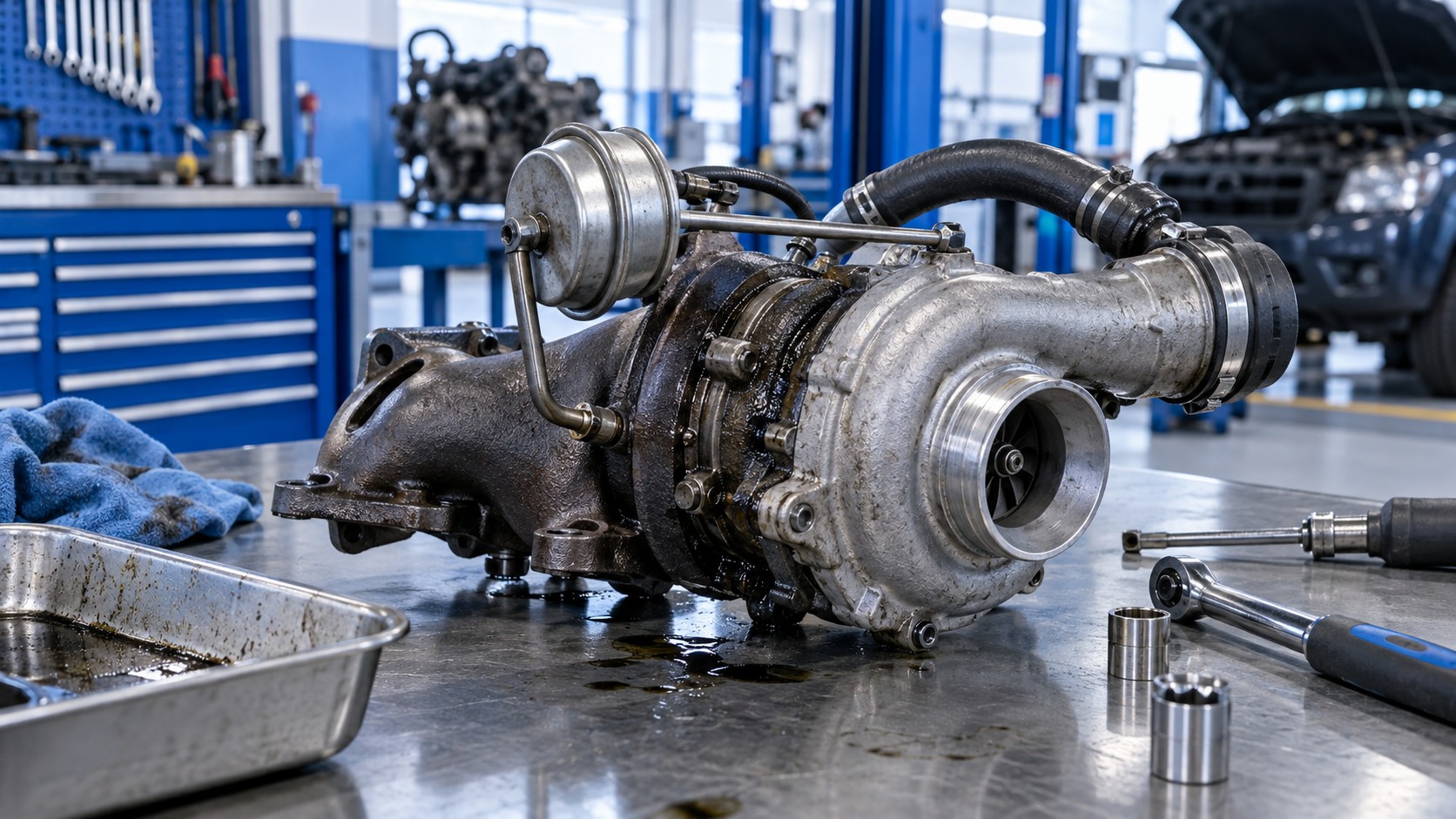 Fuga de aceite en el turbo: vista técnica del sistema
