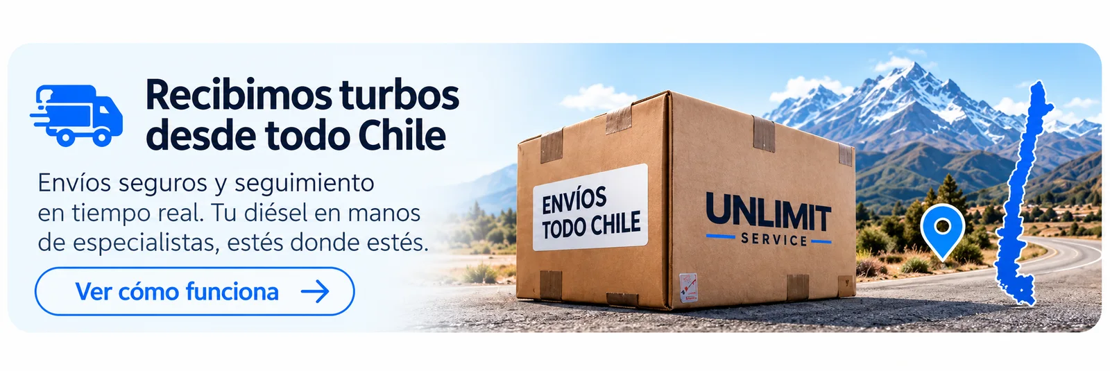 Recibimos turbos desde todo Chile: envíos seguros y seguimiento en tiempo real